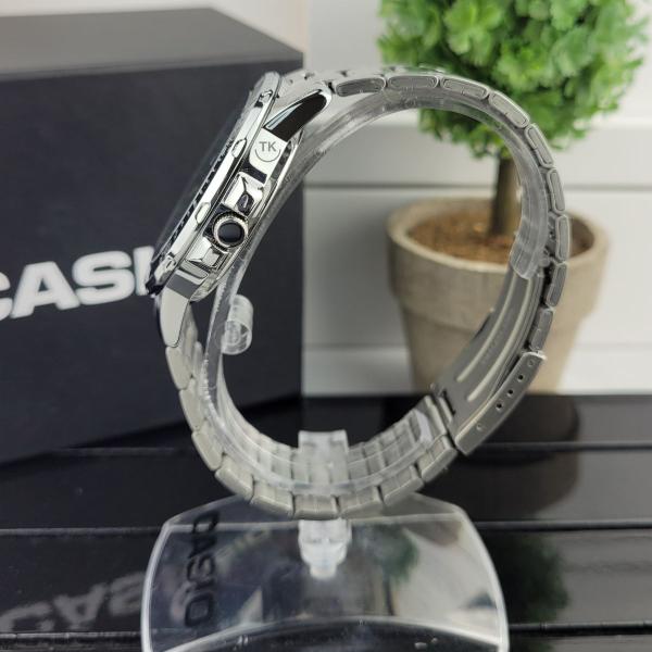 Imagem de Relógio de Pulso Masculino Casio Collection Analógico Prova D Água 50M Aço Inóx Casual Prata MTP-VD01D