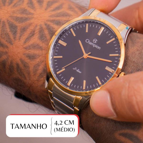 Imagem de Relógio de Pulso Masculino Champion Bicolor Analógico Slim CN21069P