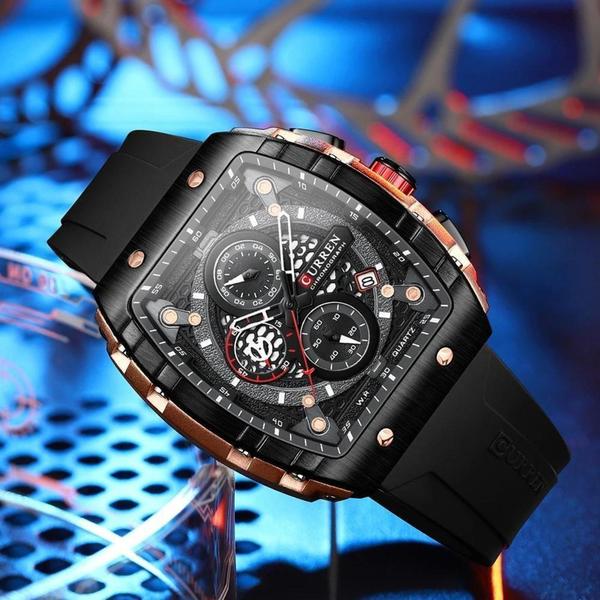 Imagem de Relógio De Pulso Masculino Curren 8442 Pulseira Silicone