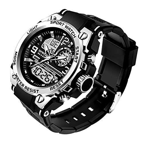 Relógio de Pulso Masculino Sanda Esporte Militar Relógio A Prova D'água Multifunção Display Duplo Imagem de Relógio de Pulso Masculino Sanda Esporte Militar Relógio A Prova D'água Multifunção Display Duplo