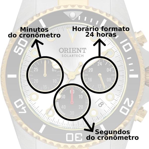 Imagem de Relógio de Pulso Masculino Solartech Orient Prata MTSSC049 B1SX Coleção Exclusiva