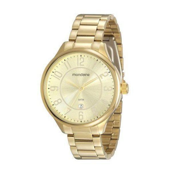 Imagem de Relogio de pulso mondaine feminino 99503lpmvde1 dourado