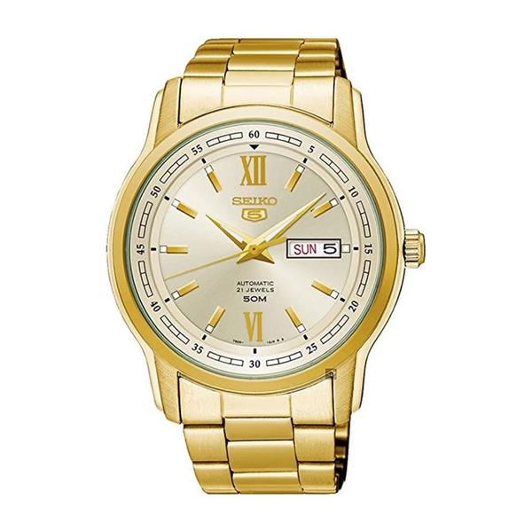 Imagem de Relógio de Pulso Seiko Dourado Analógico Automático Masculino SNKP20B1