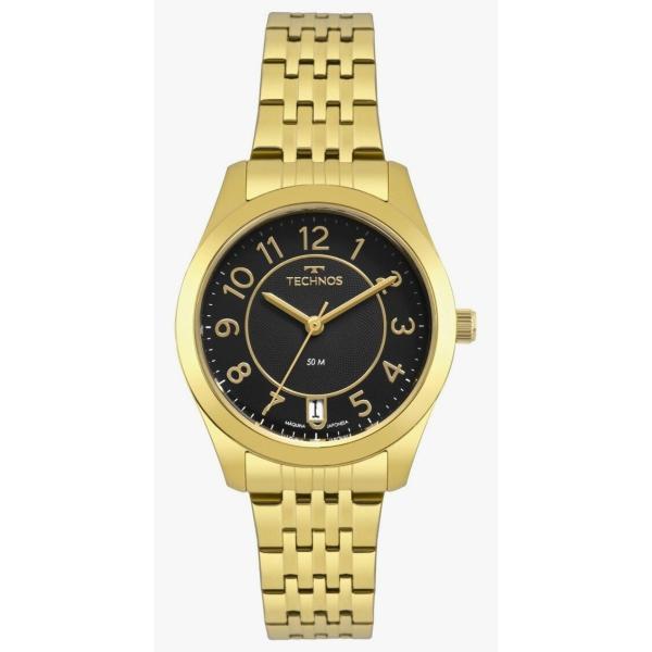 Relógio de Pulso Technos Feminino Analógico Aço Inóx Quartz Prova Dpagua 5 ATM Boutique Redondo Pequeno Casual Dourado 2115KNJS/4P Imagem de Relógio de Pulso Technos Feminino Analógico Aço Inóx Quartz Prova Dpagua 5 ATM Boutique Redondo Pequeno Casual Dourado 2115KNJS/4P