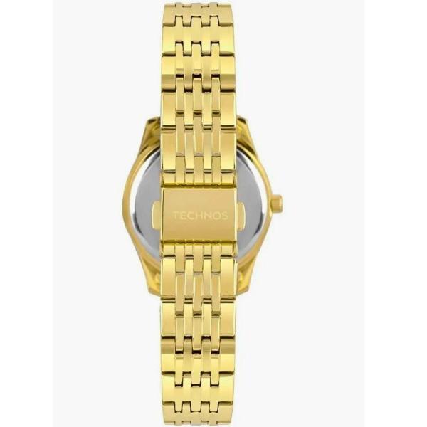 Relógio de Pulso Technos Feminino Analógico Aço Inóx Quartz Prova Dpagua 5 ATM Boutique Redondo Pequeno Casual Dourado 2115KNJS/4P Imagem de Relógio de Pulso Technos Feminino Analógico Aço Inóx Quartz Prova Dpagua 5 ATM Boutique Redondo Pequeno Casual Dourado 2115KNJS/4P