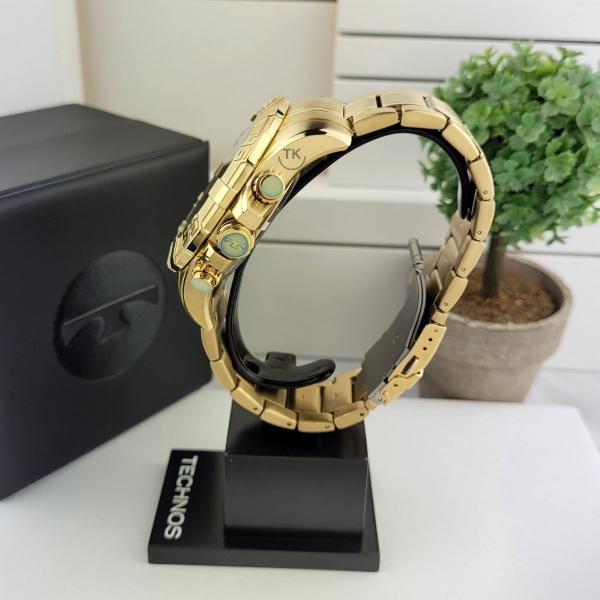 Imagem de Relógio de Pulso Technos Masculino Classic Legacy Aço Inóx Prova Dágua 100 Metros Dourado OS20IMS/4P