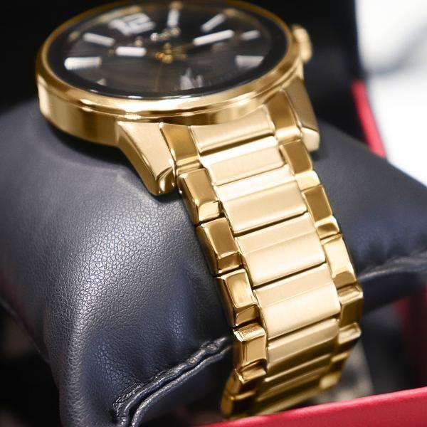 Imagem de Relógio de Pulso Technos Masculino Dourado Analógico Prova D'Água 2115TT/4P