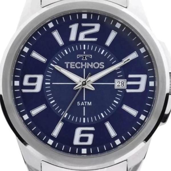 Imagem de Relógio de Pulso Technos Prata Masculino Com Calendário Prova d'Água Performer Racer 2115KZZ/1A