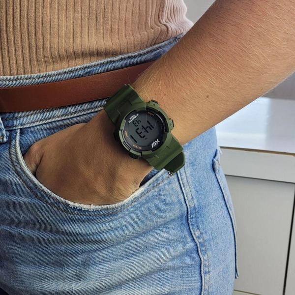 Imagem de Relógio de Pulso X-Watch Esportivo l Digital Pulseira Silicone Verde  XKPPD