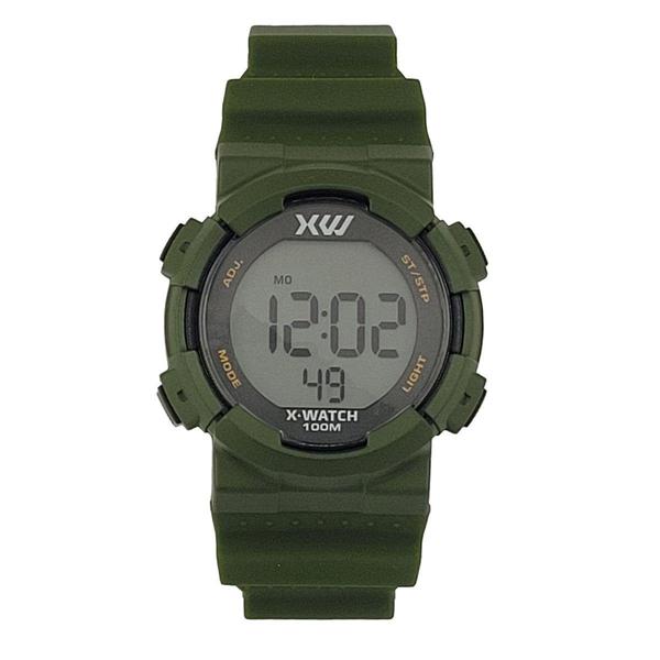 Imagem de Relógio de Pulso X-Watch Esportivo l Digital Pulseira Silicone Verde  XKPPD