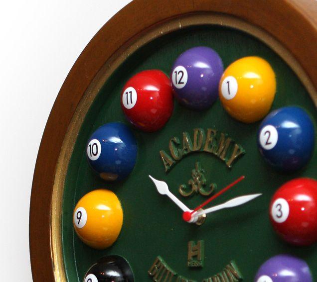 Imagem de Relógio decorativo parede de fibra - Billiard Verde