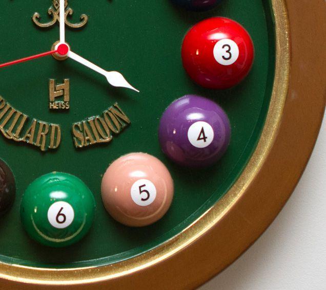 Imagem de Relógio decorativo parede de fibra - Billiard Verde