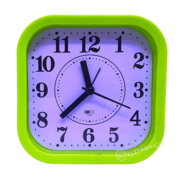 Imagem de Relógio Despertador Alarme Formato Quadrado Acordar Zb2012