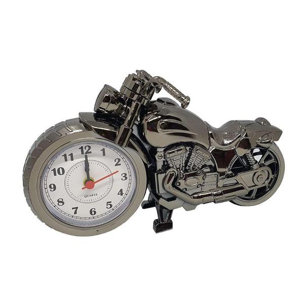 Imagem de Relógio Despertador Moto Decorativo De Mesa Motocicleta