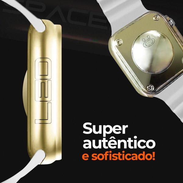 Imagem de Relógio Digital Aço Inox Feminino Silicone Led Ultra + Caixa