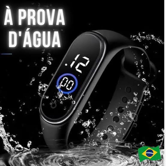 Imagem de Relógio Digital Esportivo A Prova Água Led Casual Preto