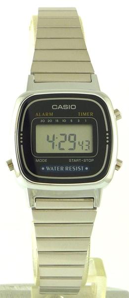 Imagem de Relógio Digital Feminino Casio LA670WA-1 Alarme Diário - 70 caracteres