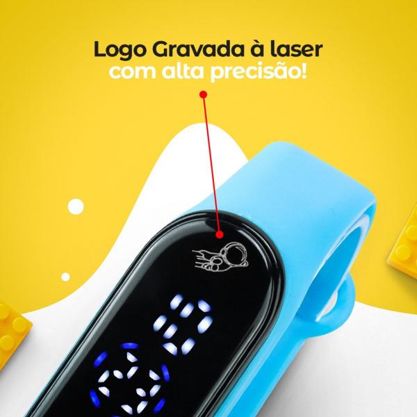 Imagem de Relógio Digital Infantil Bracelete Ajustável Prova D'Água