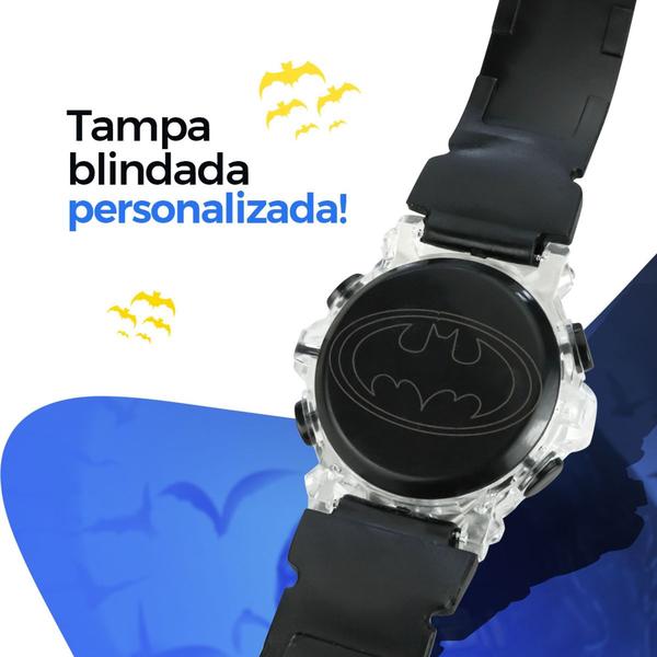 Imagem de Relogio Digital Infantil Kids Personalizado Com Pulseiro Silicone  Ajustável Super Hero + Caixa