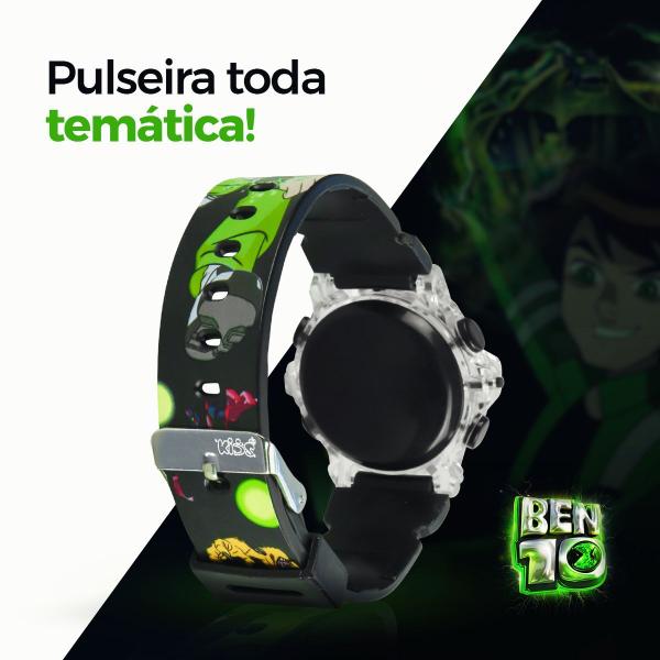 Imagem de relogio digital infantil led ben10 oculos caixa sol esportivo criança presente heroi ajustavel verde