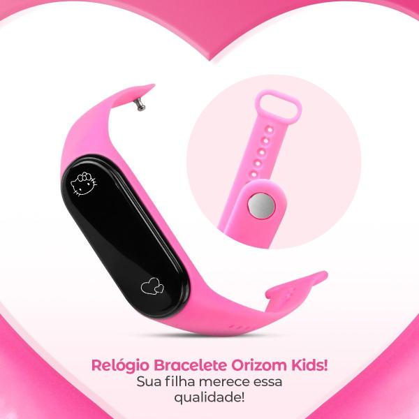 Imagem de Relogio digital infantil led rosa + oculos sol pulseira ajustavel presente original prova dagua