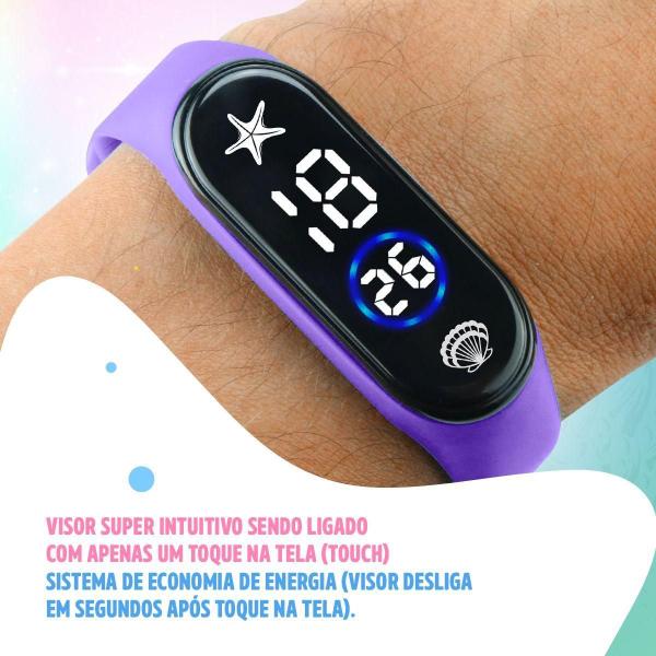 Imagem de Relógio Digital Infantil Menina Prova Dágua Pulseira