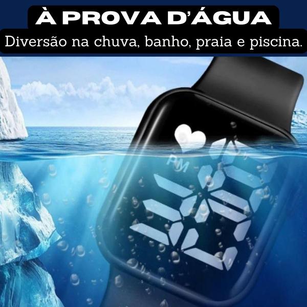 Imagem de Relogio Digital Infantil Prova D Agua Led Menino Menina Masculino Feminino Criança