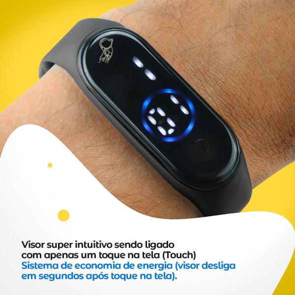 Imagem de Relogio digital infantil prova dagua ajustavel + bracelete