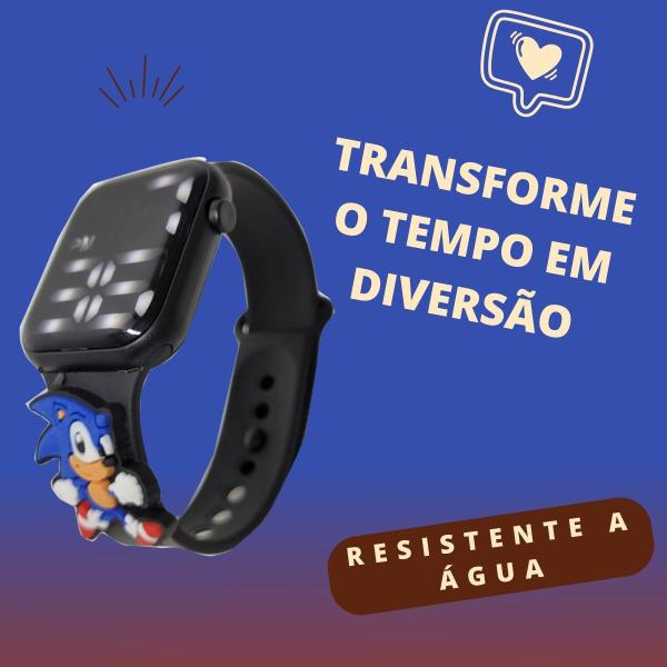 Imagem de Relógio digital Infantil Sonic Resistente à Água