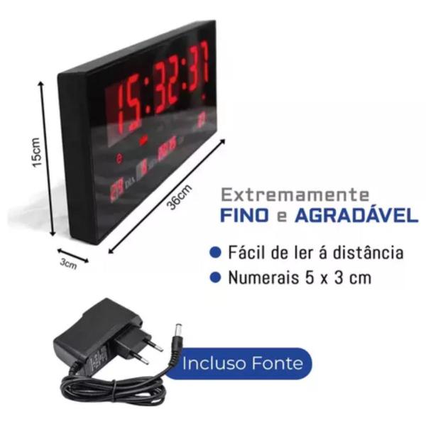 Imagem de Relógio Digital Led Alarme Cronômetro Ginástica