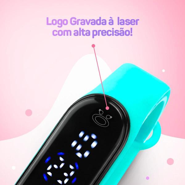 Imagem de Relógio Digital LED Bracelete Orizom Maria Flexível Silicone