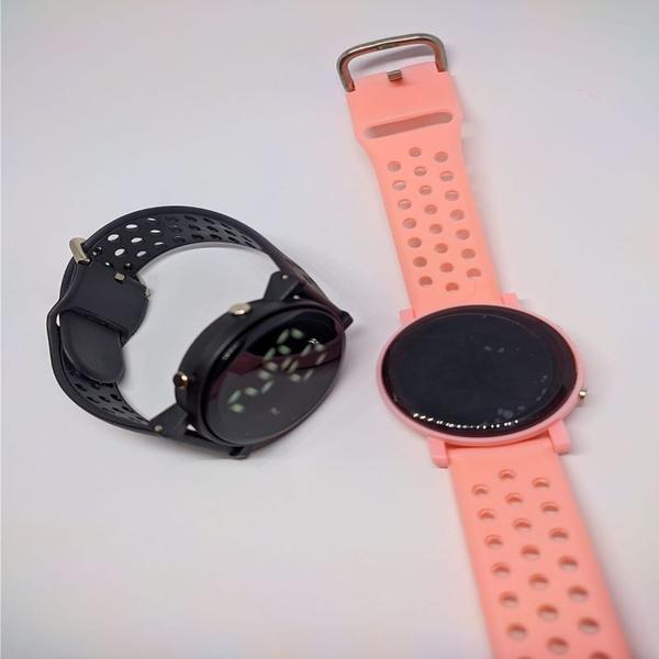 Imagem de Relógio Digital Led Redondo Feminino Esportivo Prova D'agua Sports Watch/ Relógios de Pulso Adulto e Infantil Rosa Lança