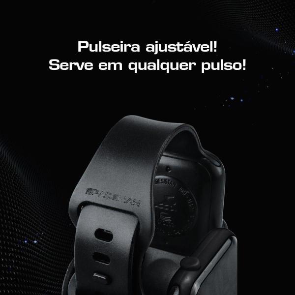 Imagem de Relogio Digital Led Silicone Preto Premium Prova Dagua