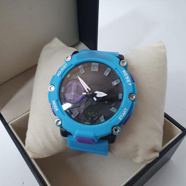 Relógio Digital Masculino Multifunções Com LED Esportivo Pulseira De Borracha - SPORTS Imagem de Relógio Digital Masculino Multifunções Com LED Esportivo Pulseira De Borracha