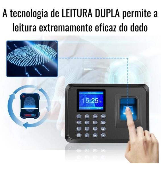 Imagem de Relógio Digital Ponto Biométrico Impressão Bater Ponto