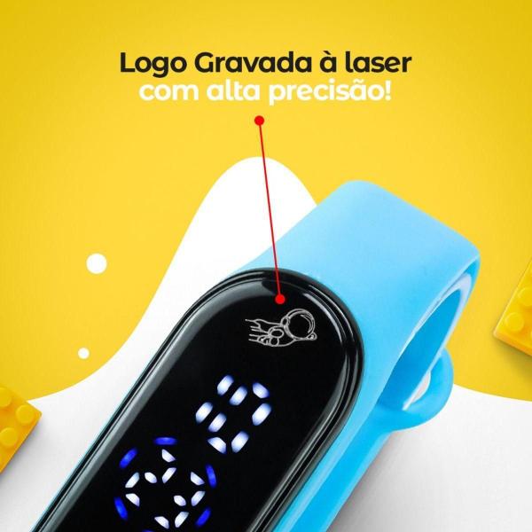 Imagem de Relogio Digital Prova Dagua Infantil Ajustavel Bracelete