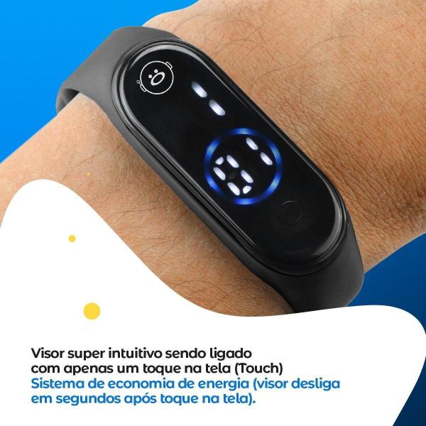 Imagem de Relogio Digital Prova Dagua + Oculos Proteção Uv + Caixa