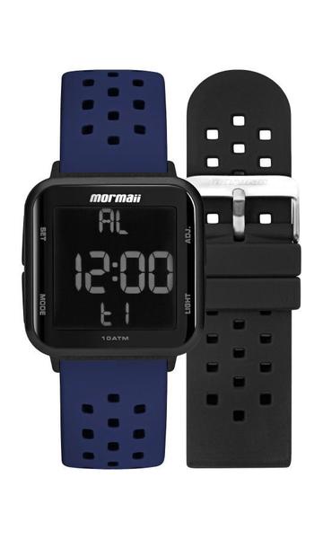 Relógio Digital Prova de Água Silicone Preto e Azul Masculino Unissex Mormaii Wave Esportes MO6600AN/T8A Imagem de Relógio Digital Prova de Água Silicone Preto e Azul Masculino Unissex Mormaii Wave Esportes MO6600AN/T8A