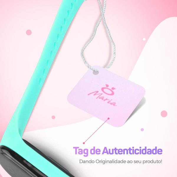 Imagem de relogio digital silicone prova dagua feminino bracelete qualidade premium ajustavel presente azul