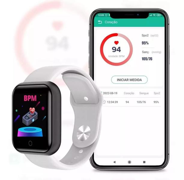 Imagem de Relógio digital Smartwatch D20 Android IOS Inteligente 2023