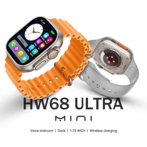 Imagem de Relógio Digital Smartwatch Hw68 Ultra Original Mini lançamento  41mm C/ 02 Pulseiras