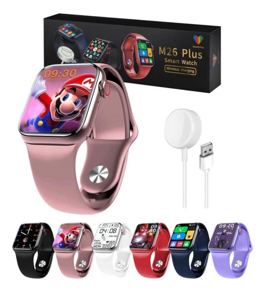 Imagem de Relógio Digital Smartwatch Inteligente M26 Plus Rosa Para Mulheres