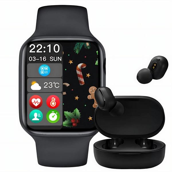 Relógio Digital Smartwatch Masculino e Feminino + Fone de Ouvido Sem fio
