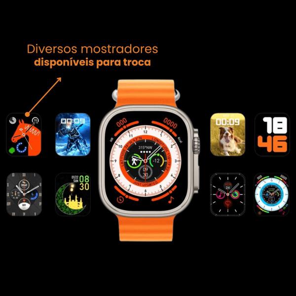 Imagem de Relógio Digital Smartwatch S8 Ultra Max Laranja Envio Imediato