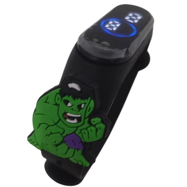 Imagem de Relógio Digital Touch Infantil Incrivel Hulk_Cor Preto