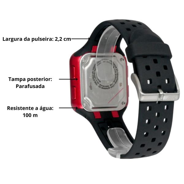 Imagem de Relógio Digital Unissex Xwatch Original de Pulso Resistente