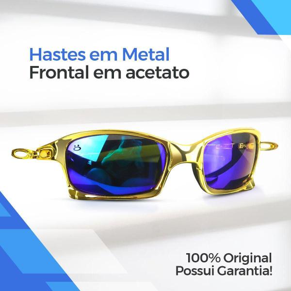 Imagem de Relogio Dourado Masculino + Cordão + Pulseira Social Ouro