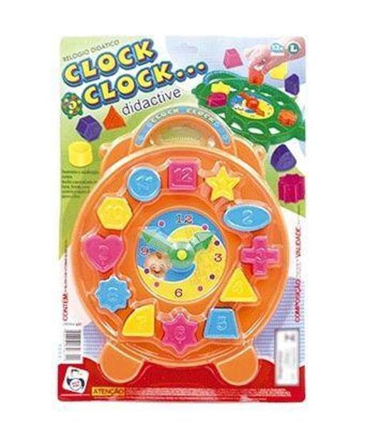 Imagem de Relógio Educacional Clock Clock de Encaixar Peças - 108340 - Pica Pau