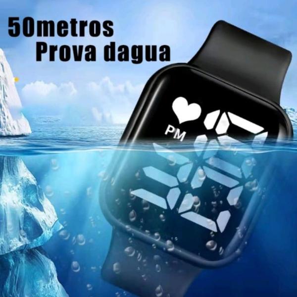 Imagem de Relógio Esporte Unisex Presente Dia das Crianças pulseira Removivel em silicone 