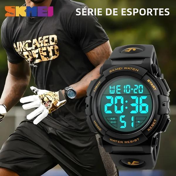 Imagem de Relógio Esportivo Digital Skmei 1258 à Prova D'água - Multifuncional - Kit com 5 Unidades